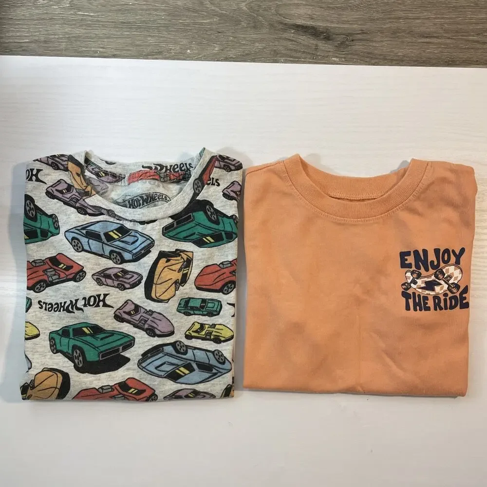 Lot of 11 Boys Graphic Tees Shirts Size 5 6 Nike Jordan True Religion Star Wars